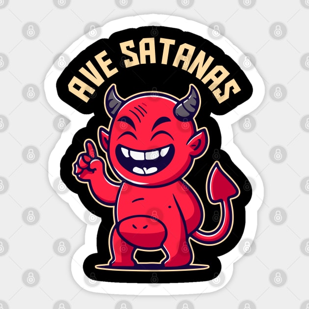 AVE SATANAS Sticker by artslaves